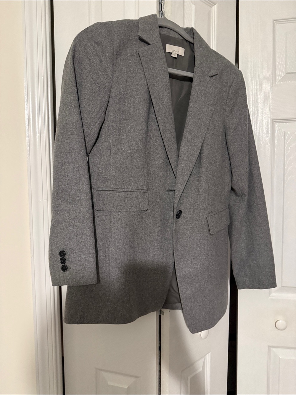 Classic Gray women’s Wool-Blend Blazer